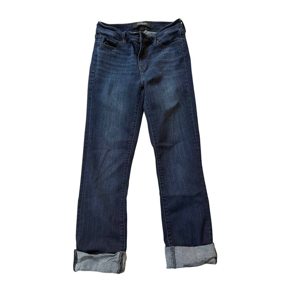 Liverpool Los Angeles Jeans Women's 2/26 The Crop Love Cuffed Dark Wash - Picture 6 of 6